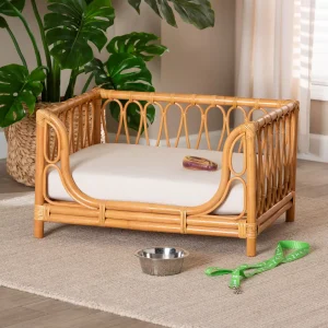 Honey Rattan Pet Bed